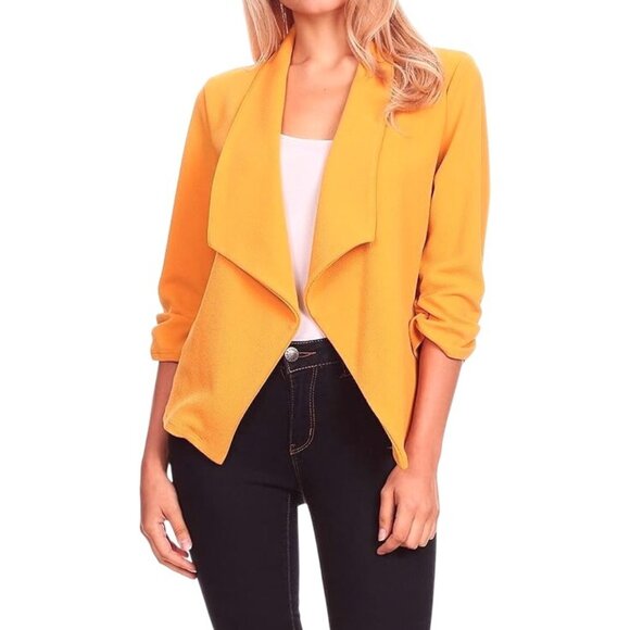EIMIN Jackets & Blazers - (5 for $25) EIMIN Open Front Waterfall Style Blazer Size Large